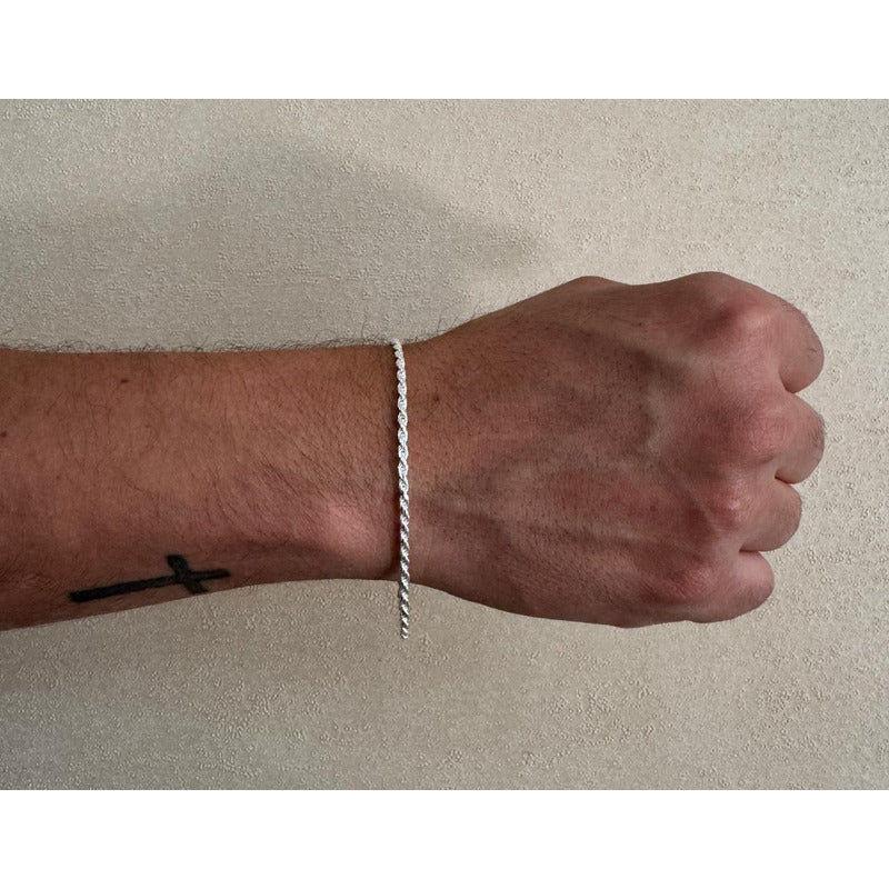 Pulsera de plata italiana 925 Turbillon, perfecta para regalo o uso diario.