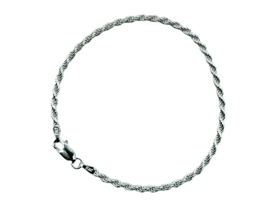 Pulsera de plata italiana 925 para hombre modelo Turbillon, diseño trenzado