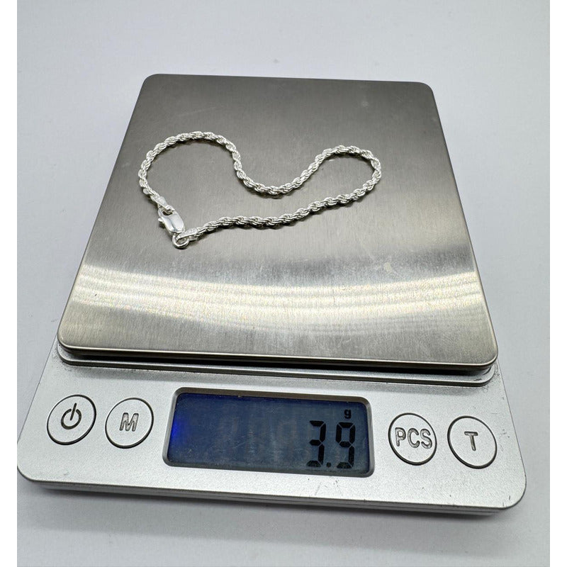 Pulsera Turbillon elaborada en plata italiana 925, estilo sofisticado para hombre.