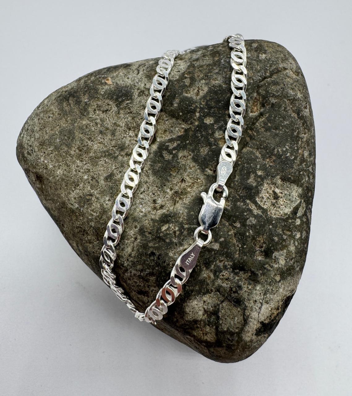 Pulsera exclusiva ojo de tigre en plata italiana, diseño moderno 925.