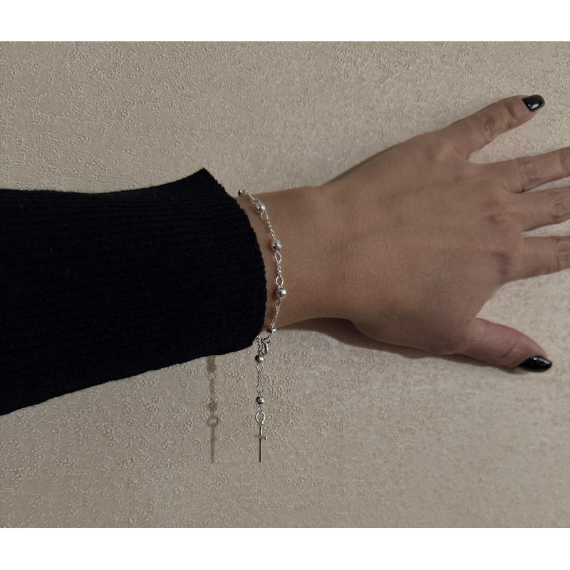 PULSERA ROSARIO 19 CM