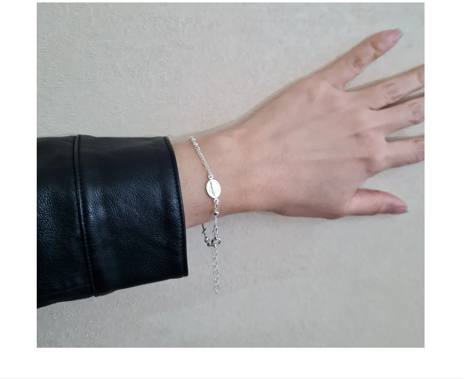 PULSERA VIRGEN DEL RAYO MUJER PLATA 925