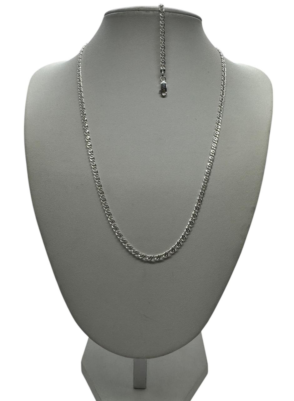 SET COLLAR + PULSERA HOMBRE CONJUNTO PLATA ITALIANA 925