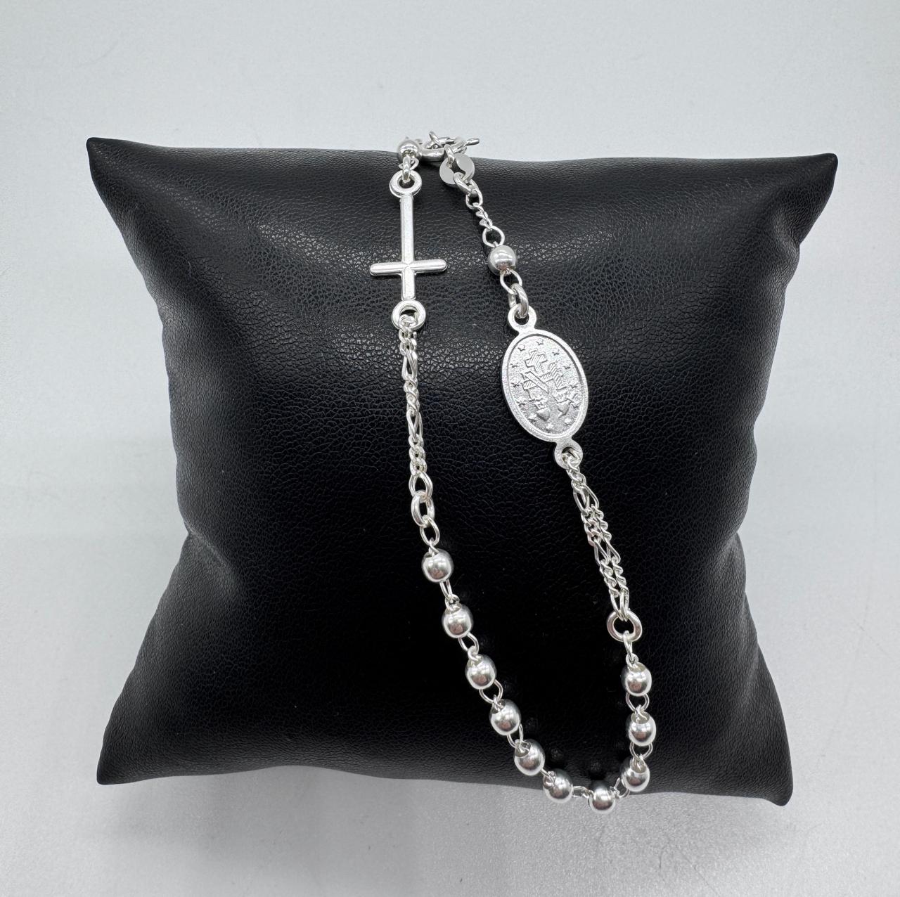 PULSERA VIRGEN DEL RAYO MUJER PLATA 925