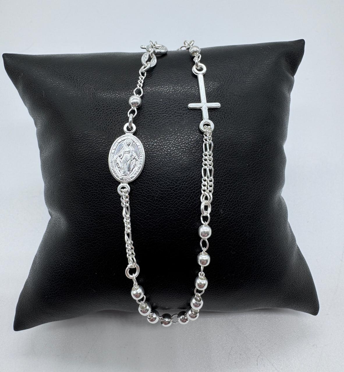 PULSERA VIRGEN DEL RAYO MUJER PLATA 925