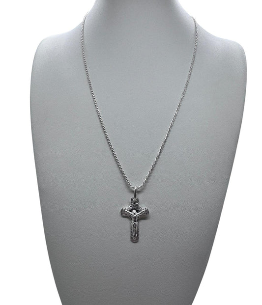 CADENA TURBILLON CON CRUZ 60CMX3MM HOMBRE