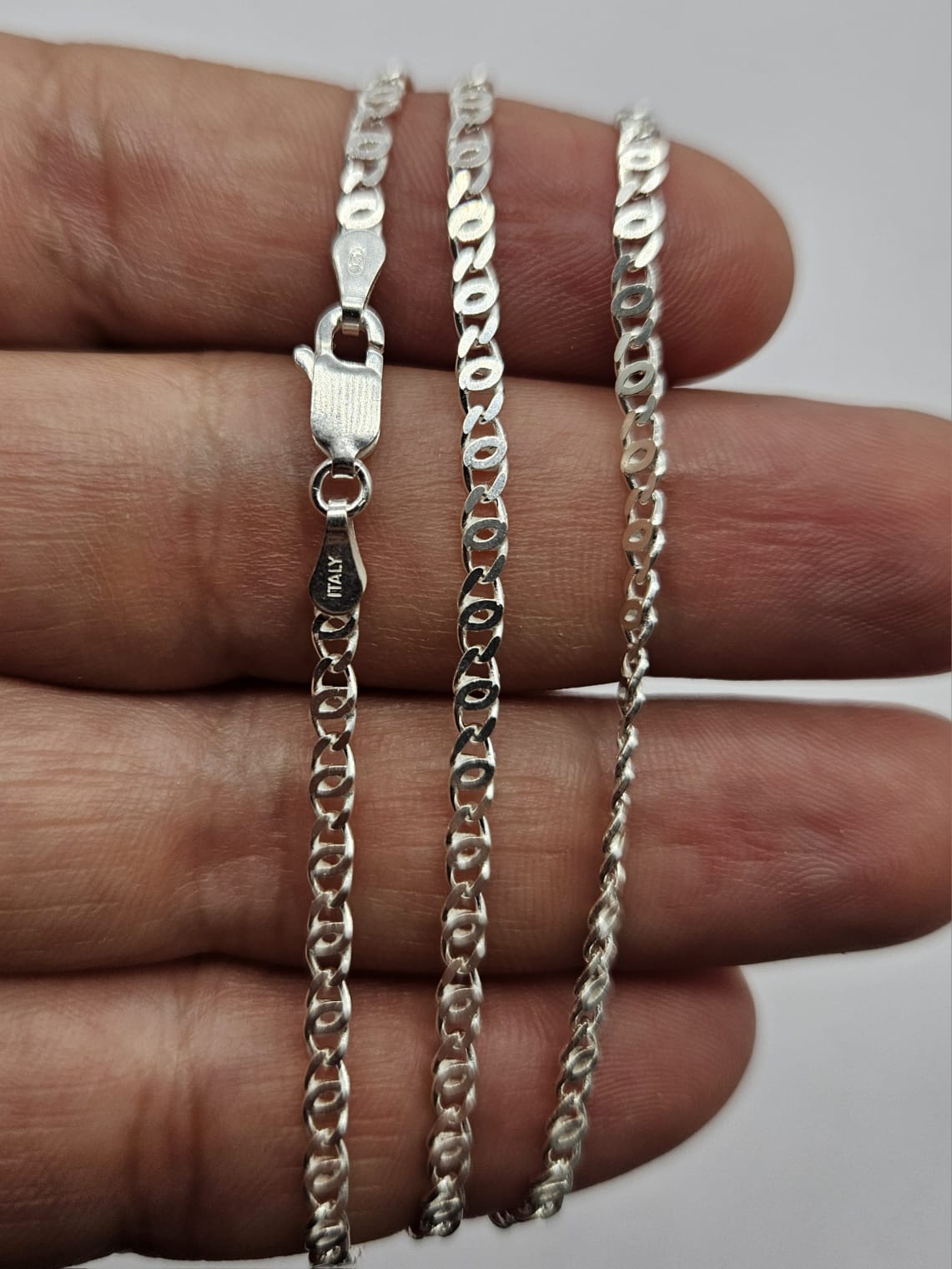 CADENA HOMBRE OJO DE TIGRE 60CMX2.7MM DELGADA