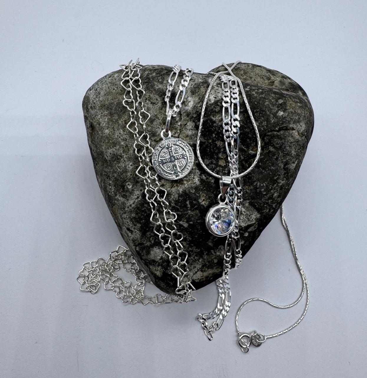 LOTE DE TRES COLLARES MUJER 50CM L10