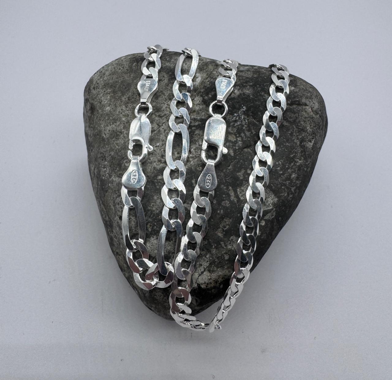 PACK DE DOS PULSERAS HOMBRE PLATA 925 DÚO MODELOS DIFERENTES