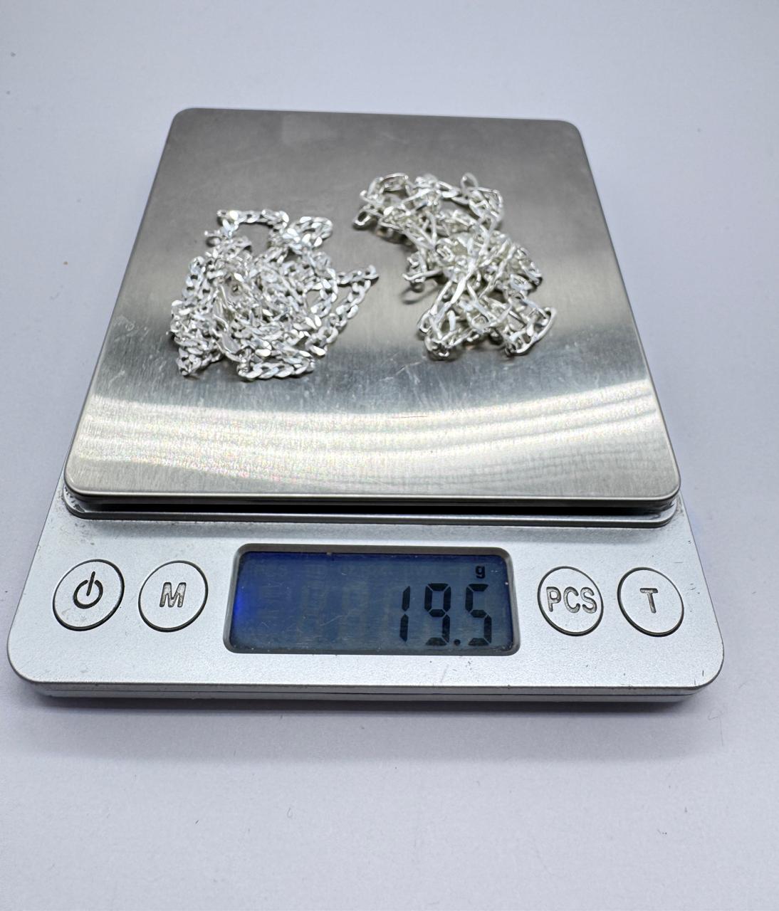 CADENA PLATA 925 SET DE DOS MODELOS DIFERENTES HOMBRE