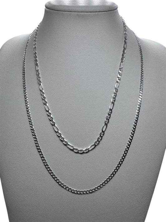 CADENA PLATA 925 SET DE DOS MODELOS DIFERENTES HOMBRE