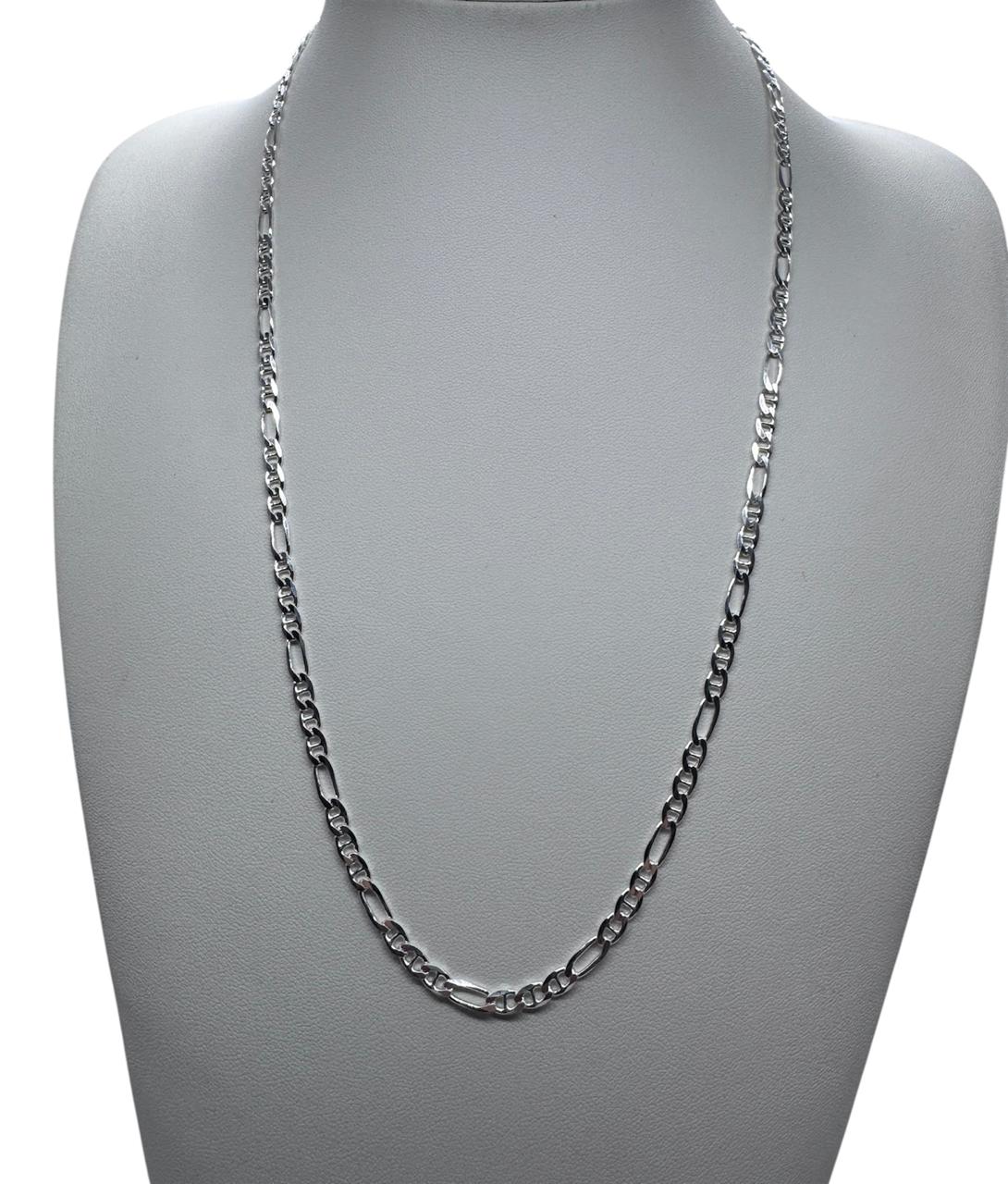 COLLAR EXCLUSIVO CARTIER-GUCCI 60CMX4MM HOMBRE PLATA 925