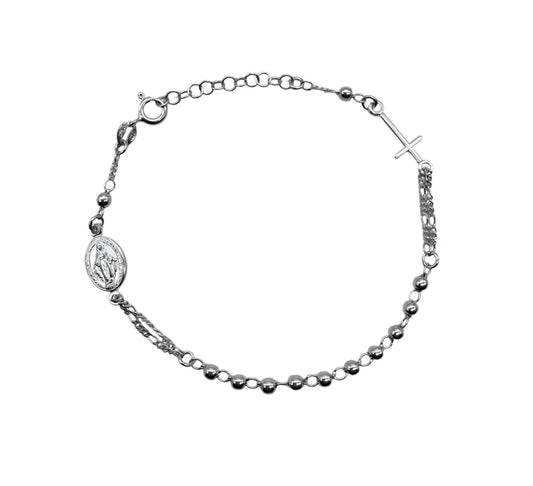 PULSERA VIRGEN DEL RAYO MUJER PLATA 925