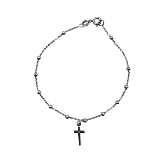 PULSERA CRUZ 19CM MUJER PLATA 925