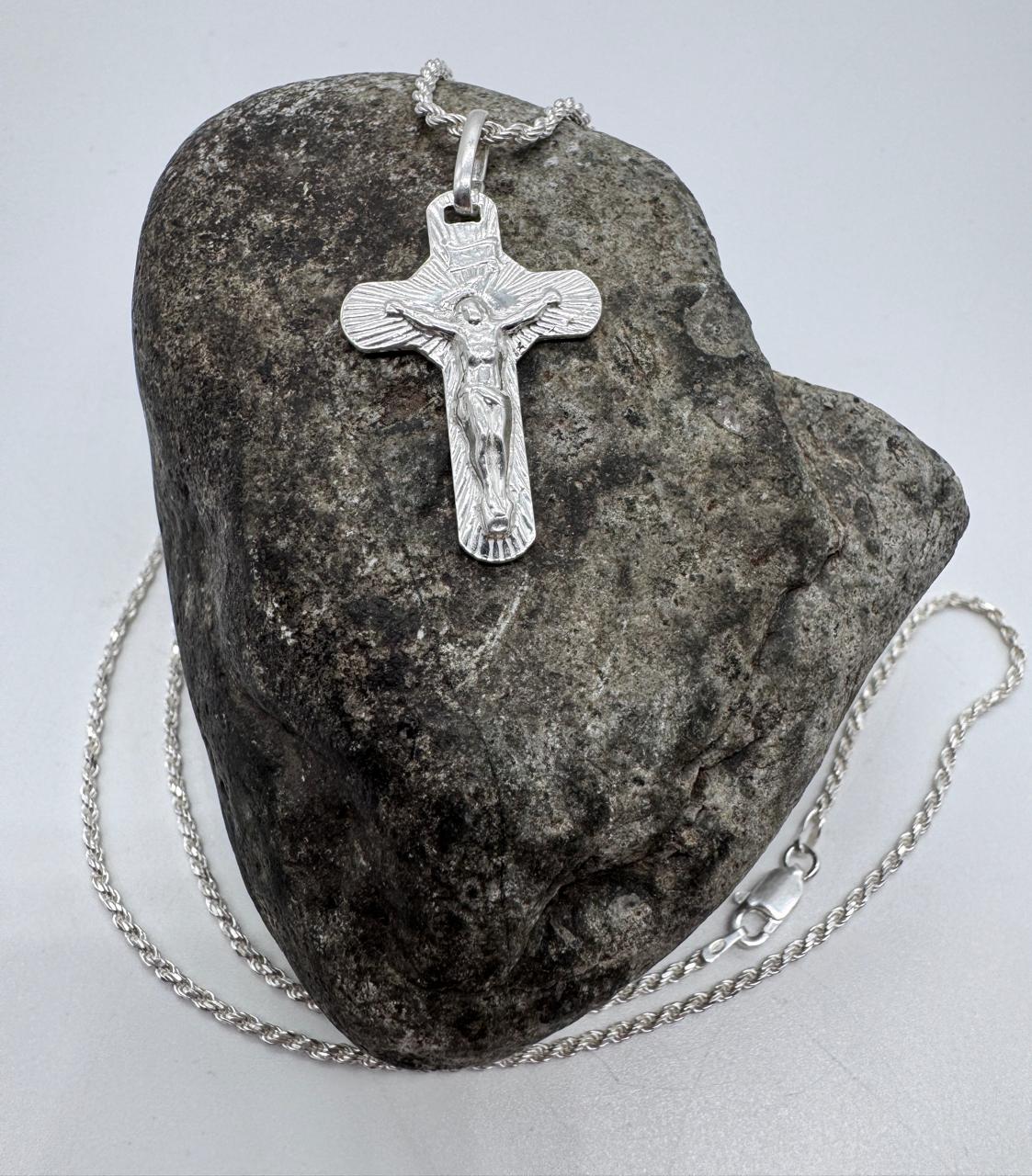 CADENA TURBILLON CON CRUZ 60CMX3MM HOMBRE