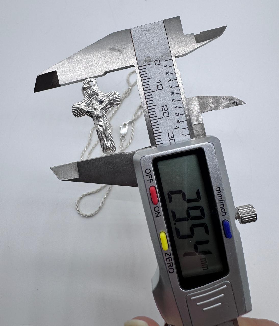 CADENA TURBILLON CON CRUZ 60CMX3MM HOMBRE