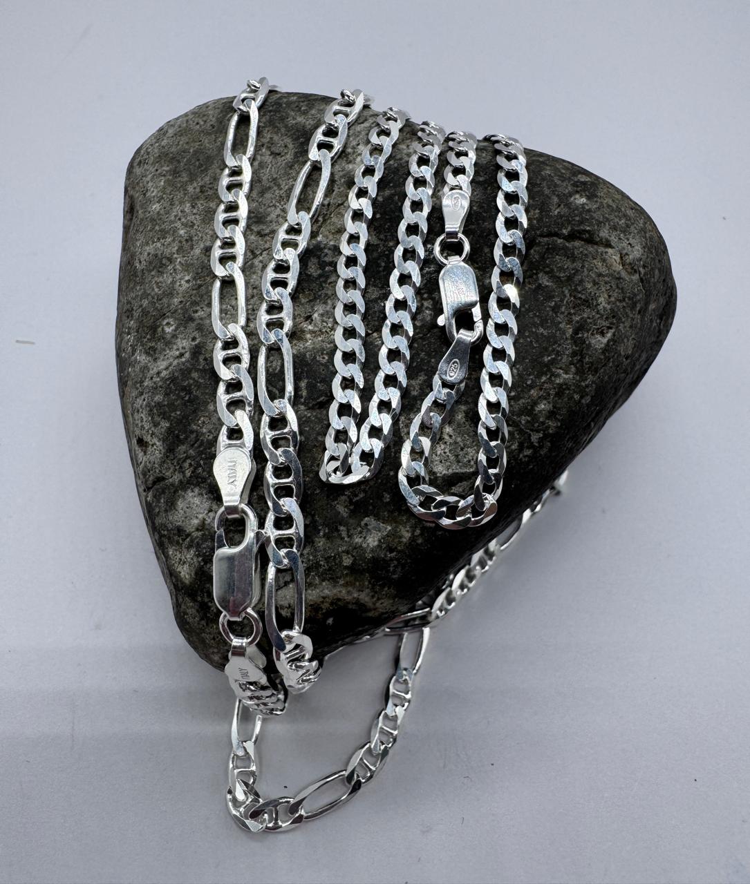 CADENA PLATA 925 SET DE DOS MODELOS DIFERENTES HOMBRE