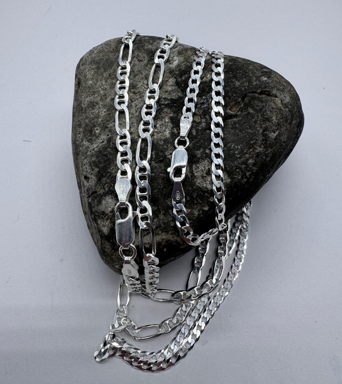 CADENA PLATA 925 SET DE DOS MODELOS DIFERENTES HOMBRE