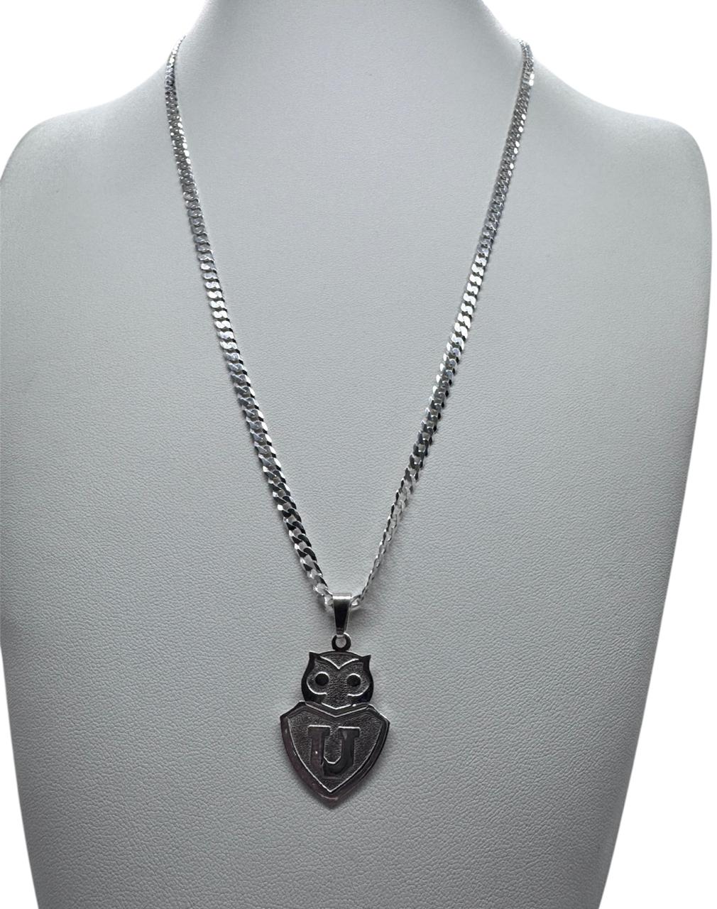 U DE CHILE + COLLAR HOMBRE GRUMET 60CM X4 MM PLATA 925