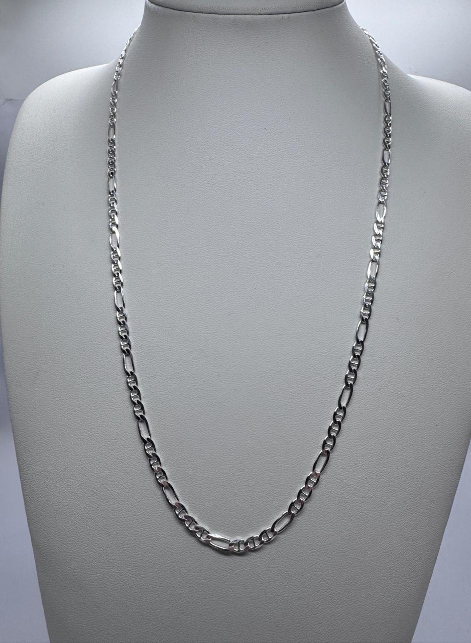 COLLAR EXCLUSIVO CARTIER-GUCCI 60CMX4MM HOMBRE PLATA 925