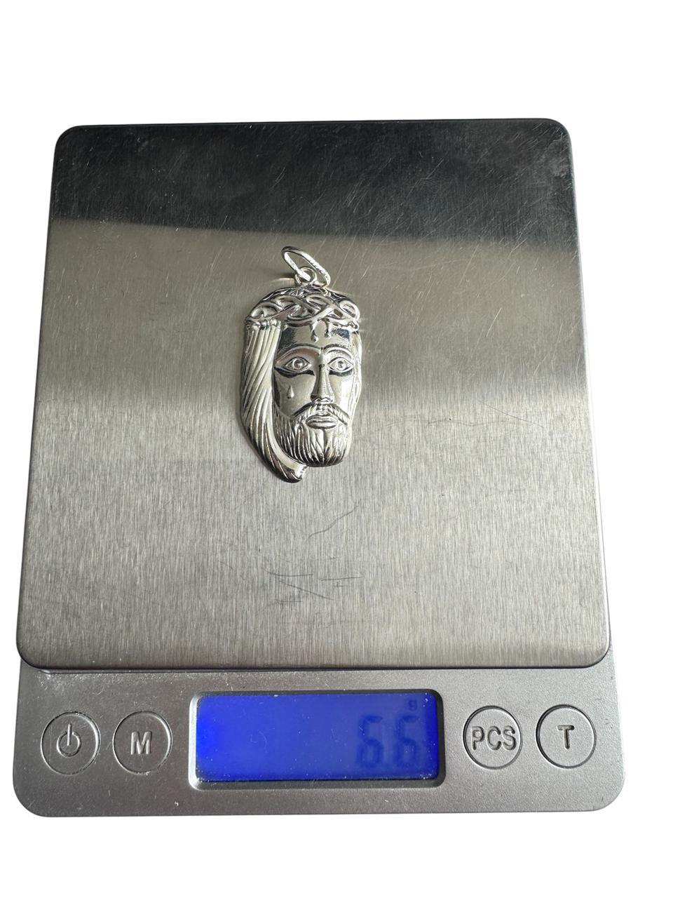 Colgante Plata Dije Cara De Jesucristo Plata Italiana 925