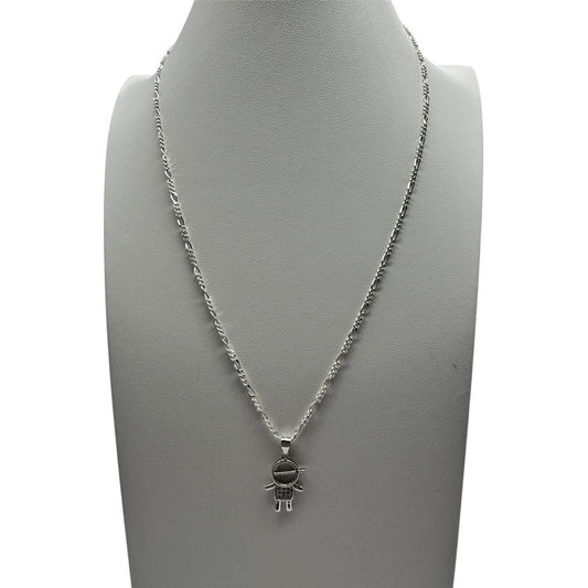 cadena mujer con colgante niño plata italiana 925 envíos rápidos a todo chile