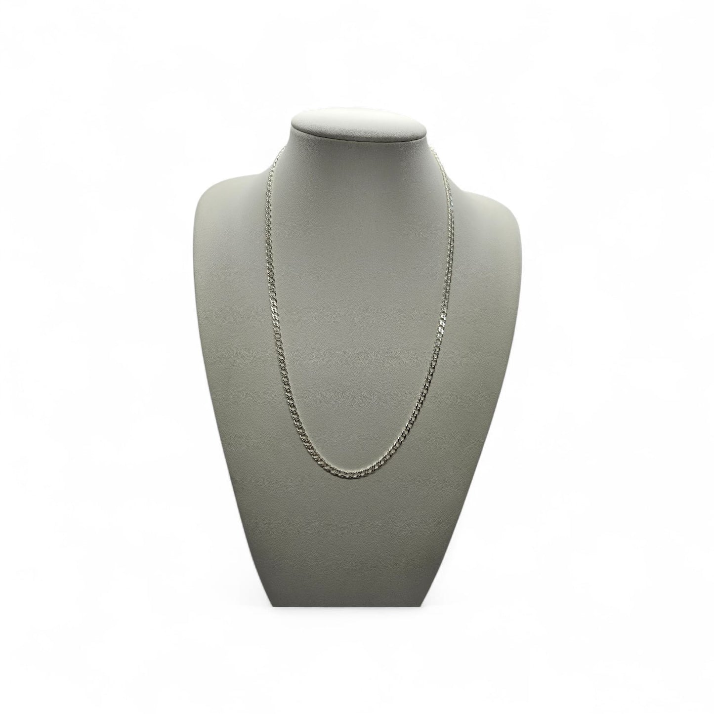 collar de plata hombre doble grumet
