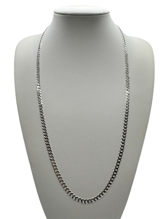 collar plata hombre