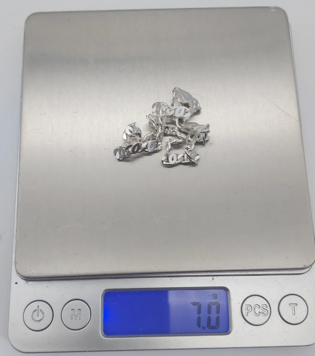 peso de pulsera plata ley